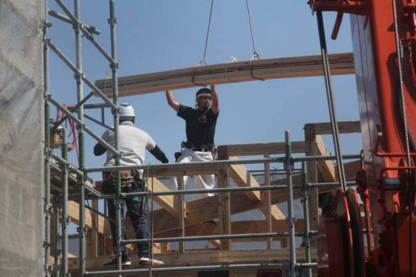 姶良の家 建方&上棟式